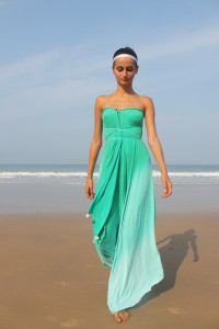 Open-Shoulder Dress Step 2