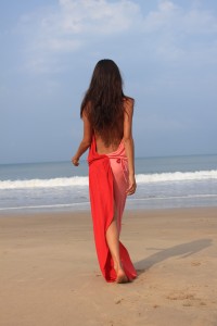 Floor Dress with Open Back Length
