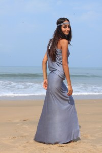 Roman One-Shoulder Dress Look