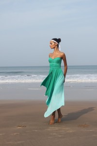 Open-Shoulder Dress Step 3